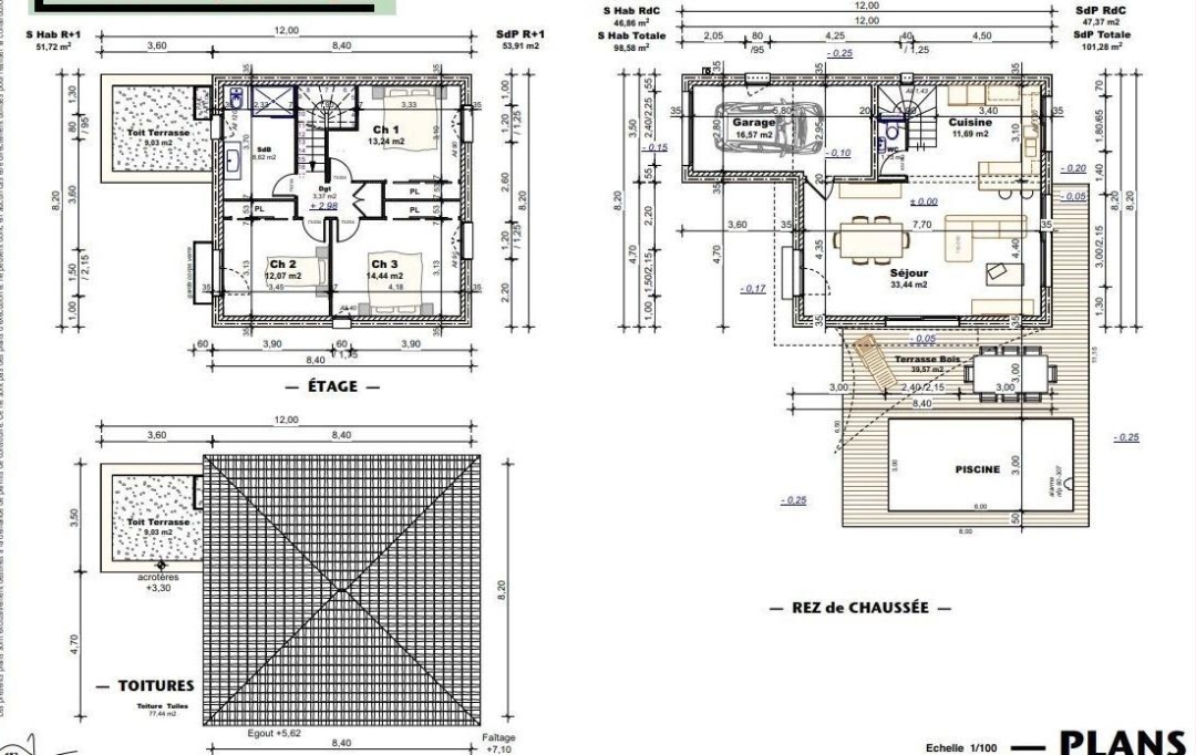 Annonces MAUGUIO : Maison / Villa | TEYRAN (34820) | 99 m2 | 569 000 € 